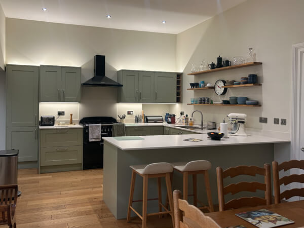 British shaker in sage green