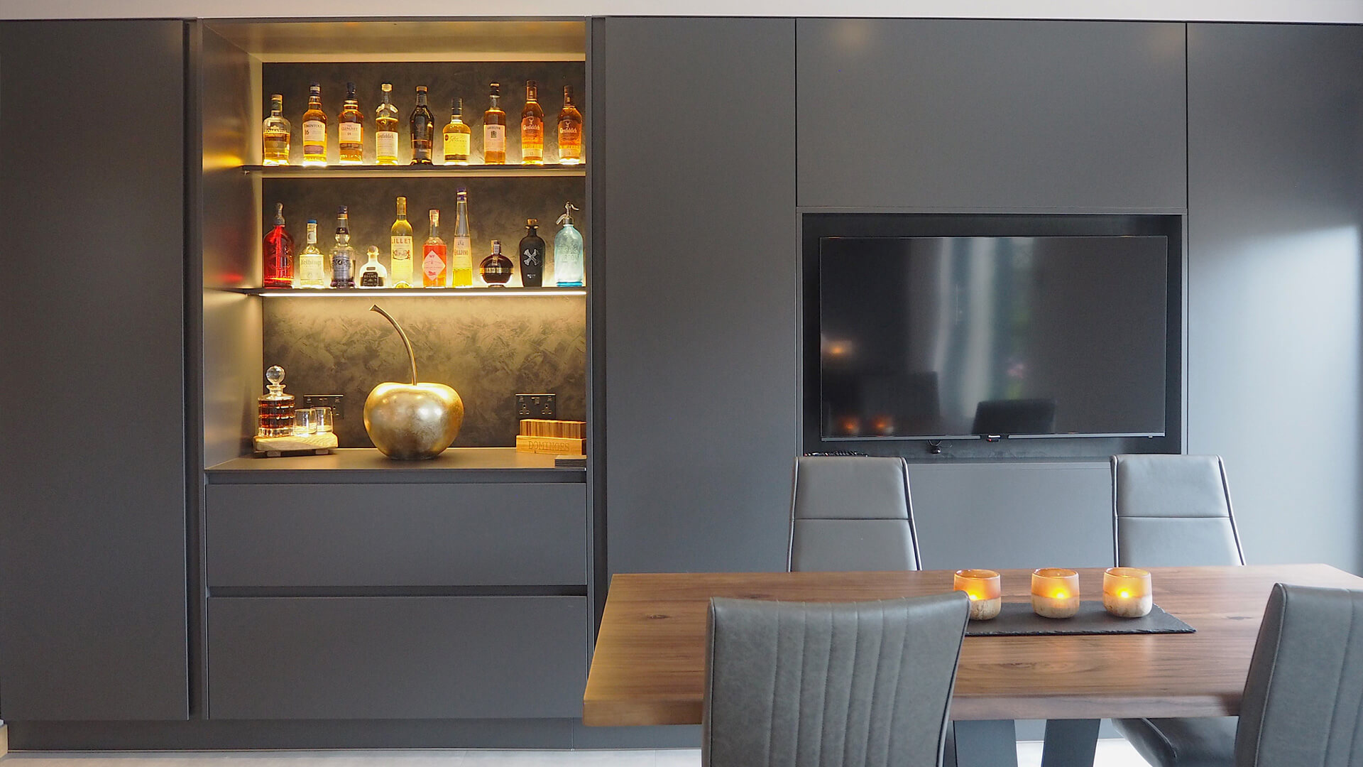 Stylish home bar